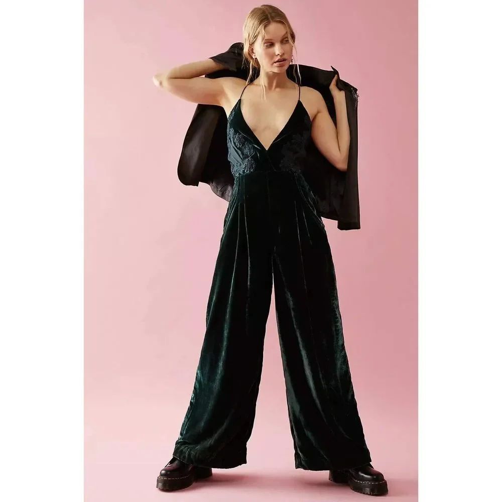 Free People Blake Velvet One Piece